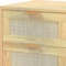 Baxton Studio Baird Mid-Century Modern Light Oak Brown Finished Wood and Rattan 2-Drawer Nightstand 176-11249-Zoro - alternate 4